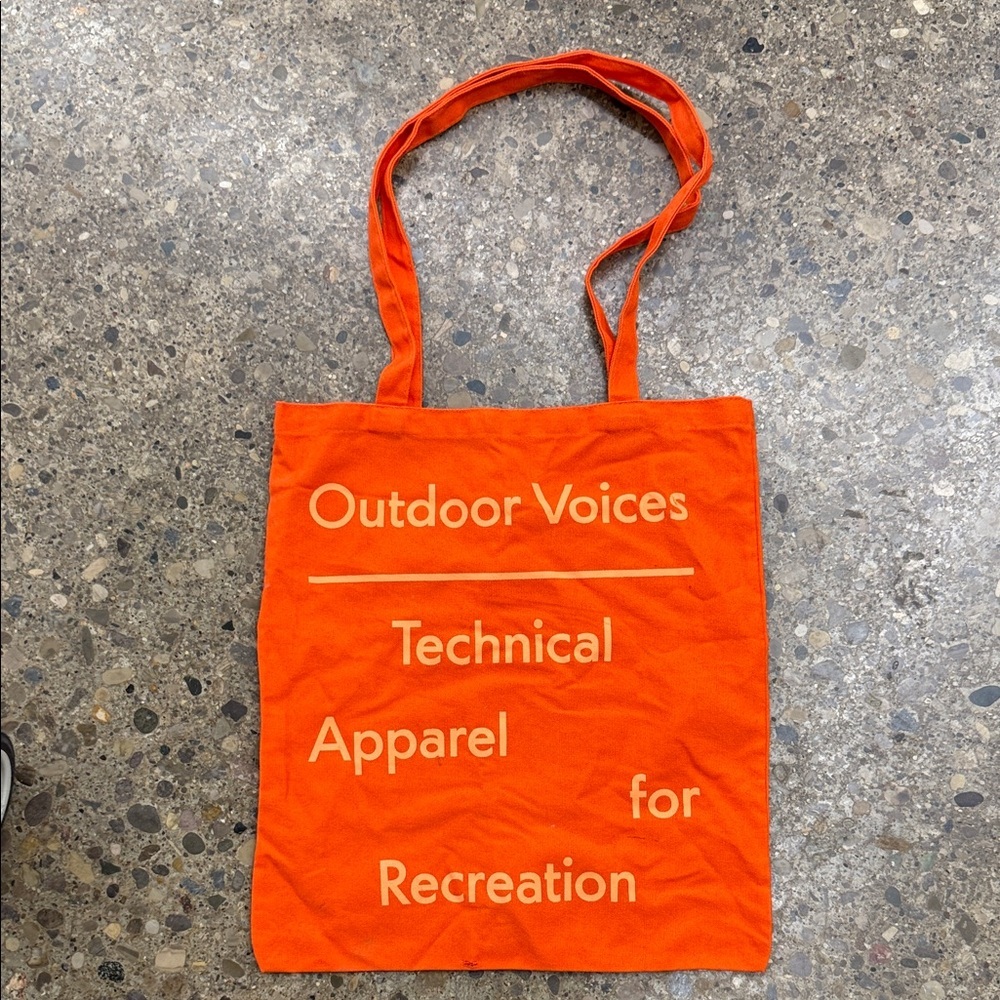 Outdoor Voices Vibrant Orange Technical Houston Tote